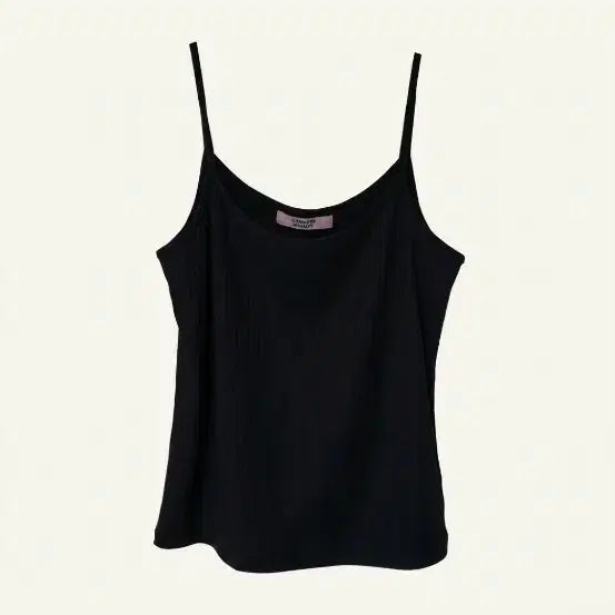 [BUNJANG] Ordinary Holiday Black Ribbed Sleeveless Top / 오디너리홀리데이 블랙 골지 민소매 나시