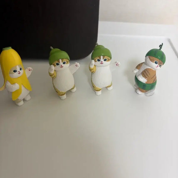 [BUNJANG] Mofsand Fruit Cat Figure Bundle Set / 모프샌드 과일냥 피규어 가챠 일괄로 팔아요