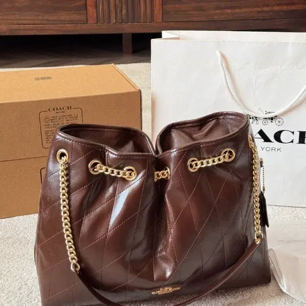 [BUNJANG] Coach Quilted Chain Bag / 코치 체인백