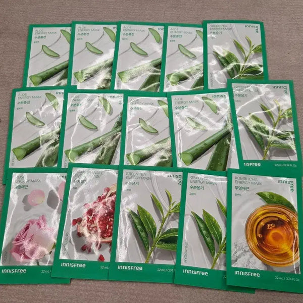 [BUNJANG] Innisfree Sheet Mask 15 Count Bundle / 이니스프리 마스크 팩 15매 일괄