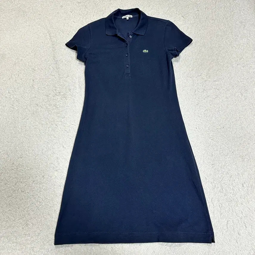[BUNJANG] Lacoste Women's Navy Polo Dress Size 36 / 라코스테 여성 카라 원피스 네이비 36