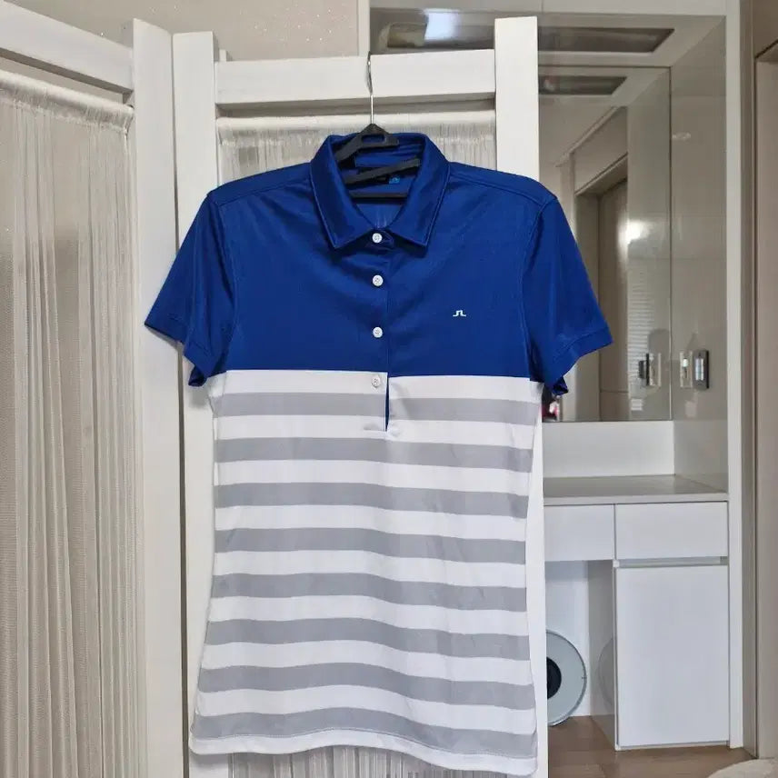[BUNJANG] J.LINDEBERG Striped T-Shirt / 제이린드버그 티셔츠 - S