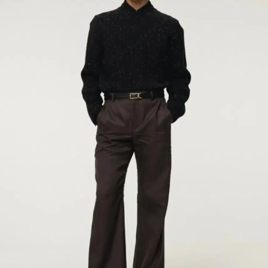 [BUNJANG] Recto Crease Detail Flare Pants Vintage Brown S / 렉토 크리즈 디테일 플레어 팬츠 빈티지 브라운 s