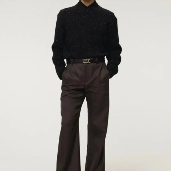 [BUNJANG] Recto Crease Detail Flare Pants Vintage Brown S / 렉토 크리즈 디테일 플레어 팬츠 빈티지 브라운 s