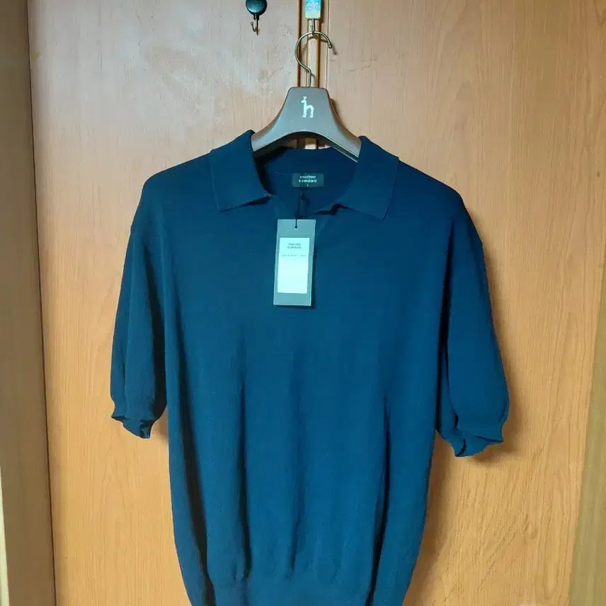 [BUNJANG] Hanes Standard Knit Polo Short Sleeve Navy / hanes standard 니트 폴로 반팔 네이비