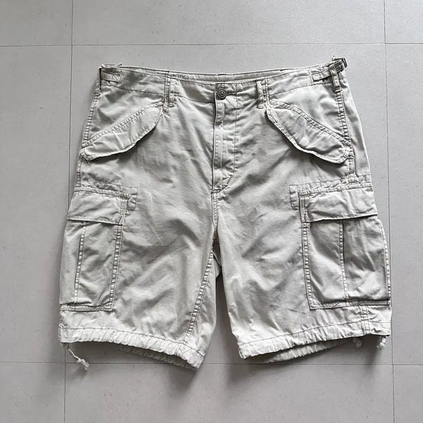 [BUNJANG] Polo Ralph Lauren 00s Ripstop Military Cargo Shorts Beige / 00s [34] 폴로 랄프로렌 립스탑 밀리터리 카고 반바지 베이지