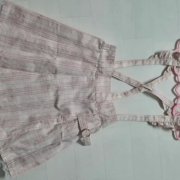 [BUNJANG] My Melody Suspender Skirt / 산리오 마이멜로디 서스펜더형 치마 지뢰계 양지뢰 양산형