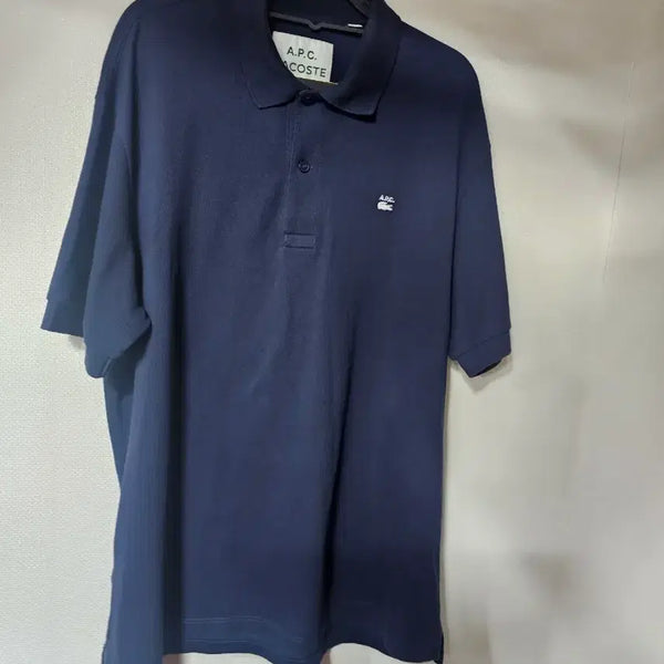 [BUNJANG] A.P.C. x Lacoste Navy Pique Polo Shirt / 아페쎄 *라코스테  pk셔츠  a.p.c lacoste