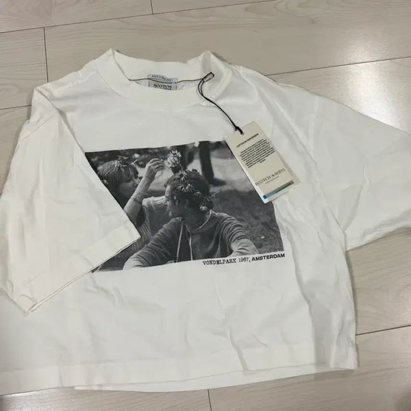 [BUNJANG] Scotch & Soda White T-Shirt Vintage Photo Print / 스코치앤소다 반팔 티셔츠 화이트