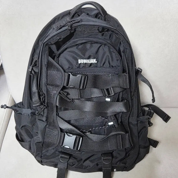 [BUNJANG] Bubilian Hurricane Backpack Black / 버빌리안 허리케인 백팩 블랙 판매 검정 책가방 BUBILIAN