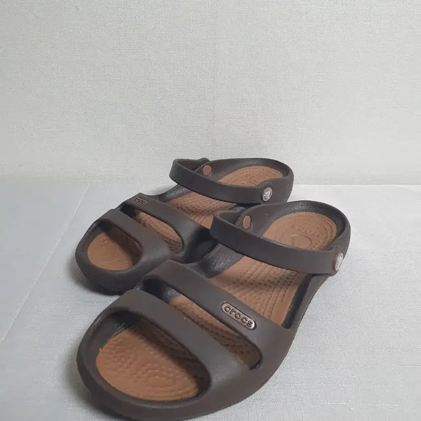 [BUNJANG] Crocs Cleo II Sandals Espresso Brown / 크록스 샌들 클레오2 에스프레쏘 브라운 250mm