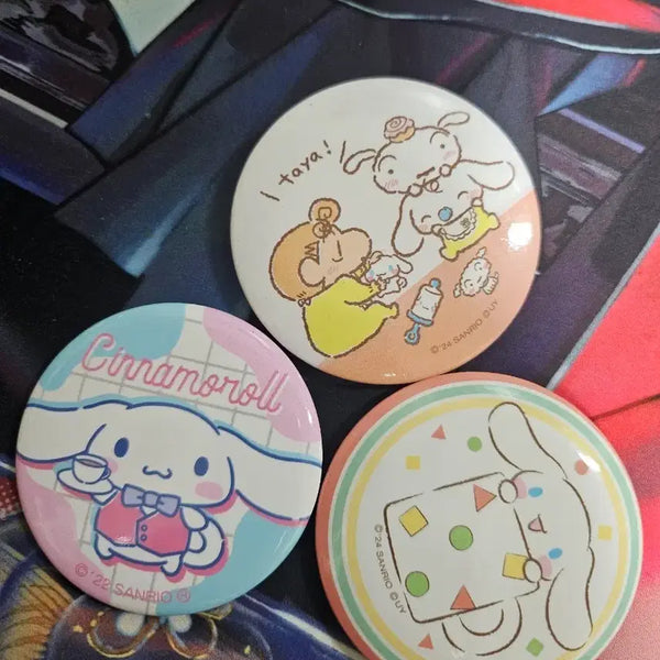 [BUNJANG] Sanrio Cinnamoroll Can Badge Set / 산리오 시나모롤 캔뱃지