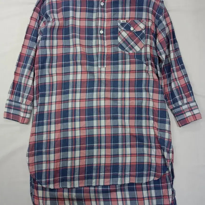 [BUNJANG] Recheck Anorak Long Dress M / 리 체크 아노락 롱 원피스 M
