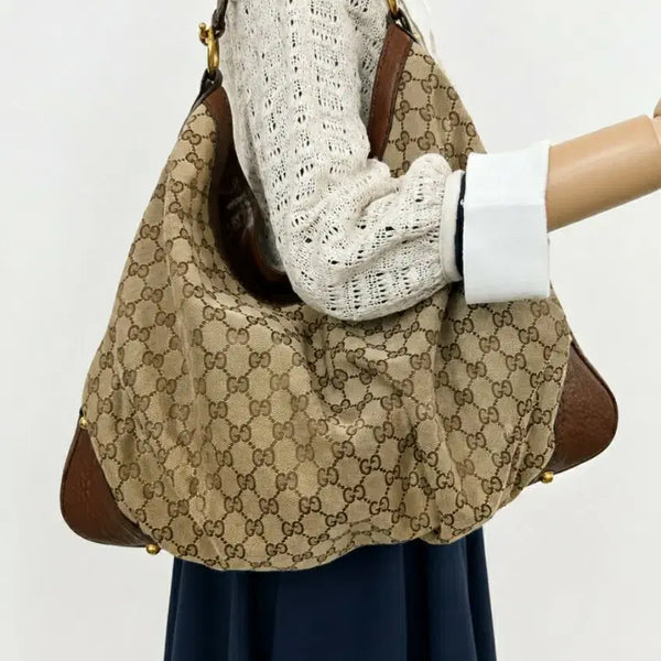 [BUNJANG] Gucci GG Canvas Jackie Hobo Bag 203542 / [정품/구매영수증] 구찌 GG 캔버스 자키 호보백 203542 (Y2K)