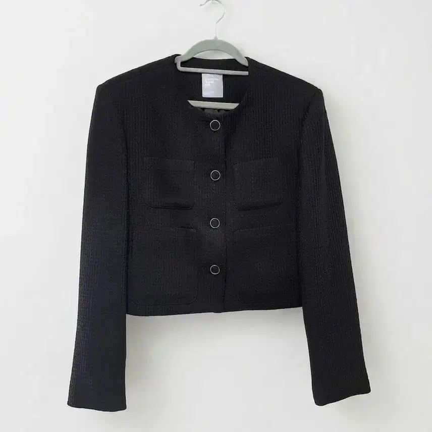 [BUNJANG] 8 Seconds Black Tweed Jacket (Approx. Size 66) / 에잇세컨즈 블랙 트위드 자켓 (~66사이즈)