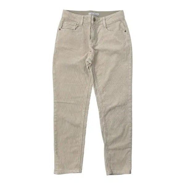 [BUNJANG] Kai-aakmann Corduroy Women's Pants Ivory / 카이아크만 코듀로이 골덴 여성 바지 팬츠 아이보리