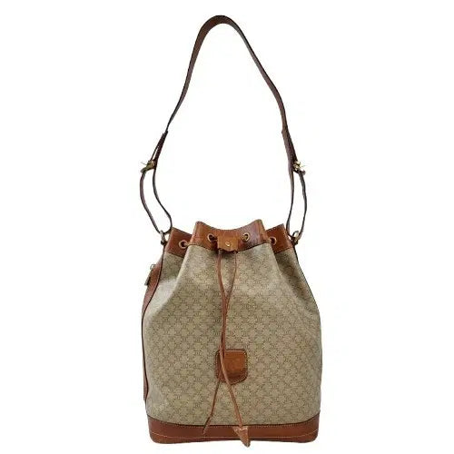 [BUNJANG] Celine Vintage Macadam Drawstring Bucket Bag / 정품 셀린느 빈티지 마카담 드로우스트링 버킷백