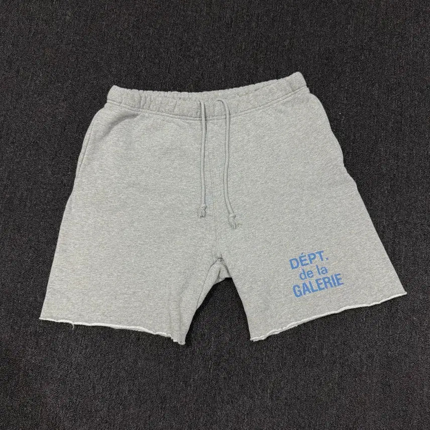 [BUNJANG] Gallery Department French Logo Sweatshorts Heather Grey / 갤러리 디파트먼트 프렌치 로고 스웨트쇼츠 헤더 그레이 반바지