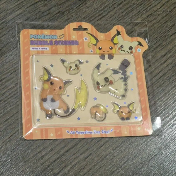 [BUNJANG] Pokemon Bubble Stickers (Pikachu, Mimikyu) / 포켓몬 버블 스티커 (라이츄, 따라큐)