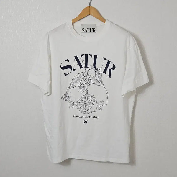 [BUNJANG] SATUR Capri Citron Drawing Summer T-shirt (Mint Condition) / 세터 SATUR 반팔 카프리시트론 드로잉 썸머 L (거의 새상품)