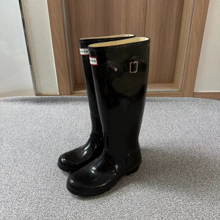 [BUNJANG] Hunter Glossy Rain Boots UK4 230 / [정가 15만원] HUNTER 헌터 레인부츠 230