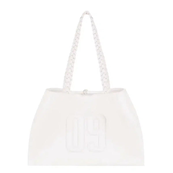 [BUNJANG] Glesier 09 Numbering Leather Bag Tote Bag Cream / 클리시어 09 넘버링 레더백 토트백 크림 cream