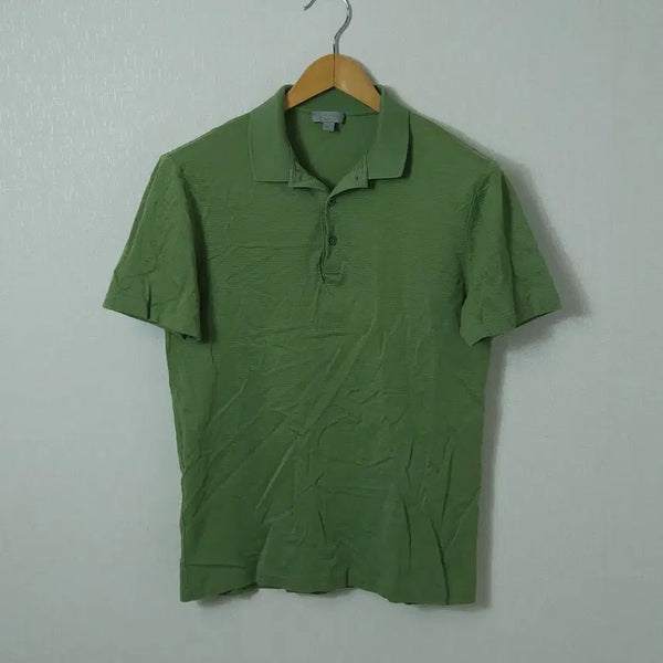 [BUNJANG] COS Green Functional Sporty Polo T-Shirt / 코스 COS 기능성 스포티 폴로 반팔 카라티 피케티 그린 95 (민트급)