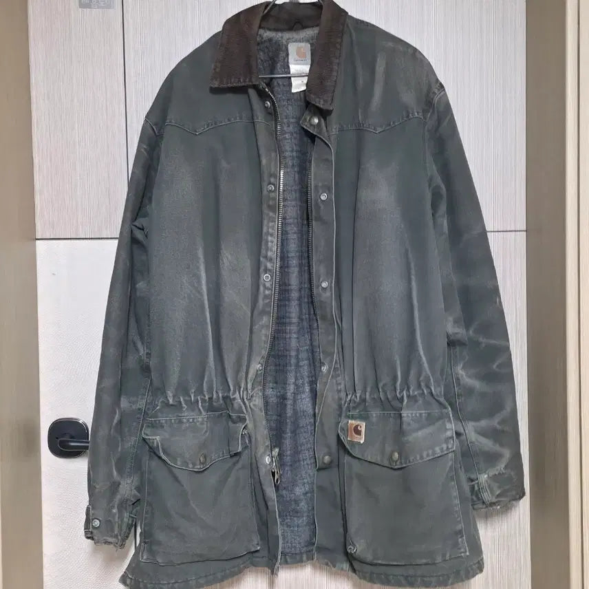 [BUNJANG] Carhartt C52 Moss Green Tall Fit Work Pants / 칼하트 C52 모스 그린 [ Large ]