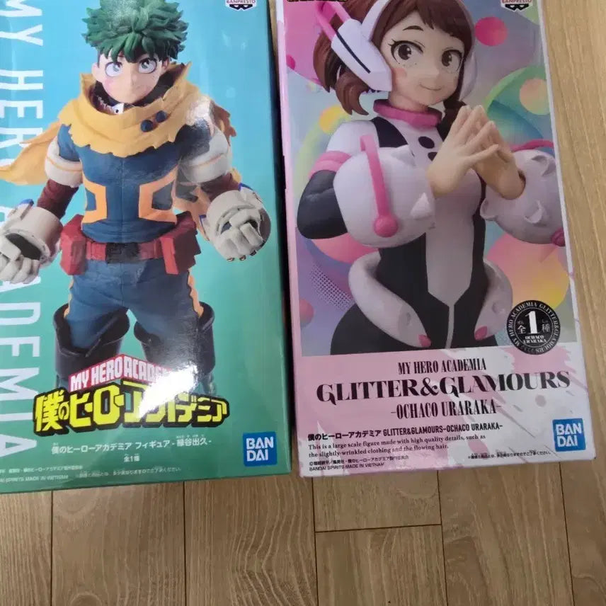 [BUNJANG] My Hero Academia Izuku Midoriya & Ochaco Uraraka Figure Set (Sealed) / 나의 히어로 아카데미아 피규어 녹색 머리/우라라카