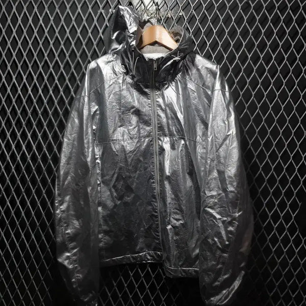 [BUNJANG] La Fille Store Semi-Glossy Windbreaker Jacket / 라퍼지스토어 반광 바람막이 L