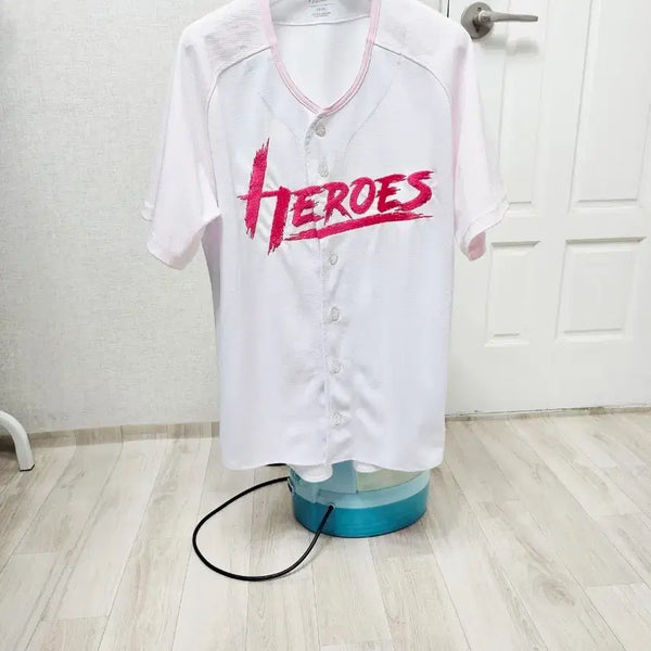 [BUNJANG] Kiwoom Heroes [White Pink] Baseball Jersey M / (95~100)M 우주매물 키움 히어로즈 [흰연핑] 유니폼