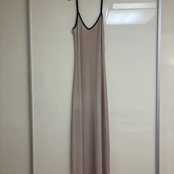 [BUNJANG] Churum Jeanne Sexy Sleeveless Long Dress - Beige / 섹시 나시 롱 원피스 순느 베이지 츄룸 잔느 동탄미시룩 큰