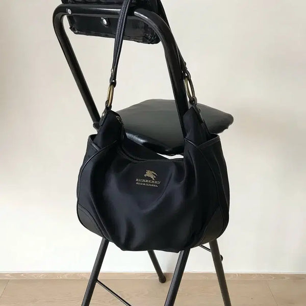 [BUNJANG] Burberry Gold Hardware Hobo Shoulder Bag / 버버리 금장 호보백 숄더백 가방