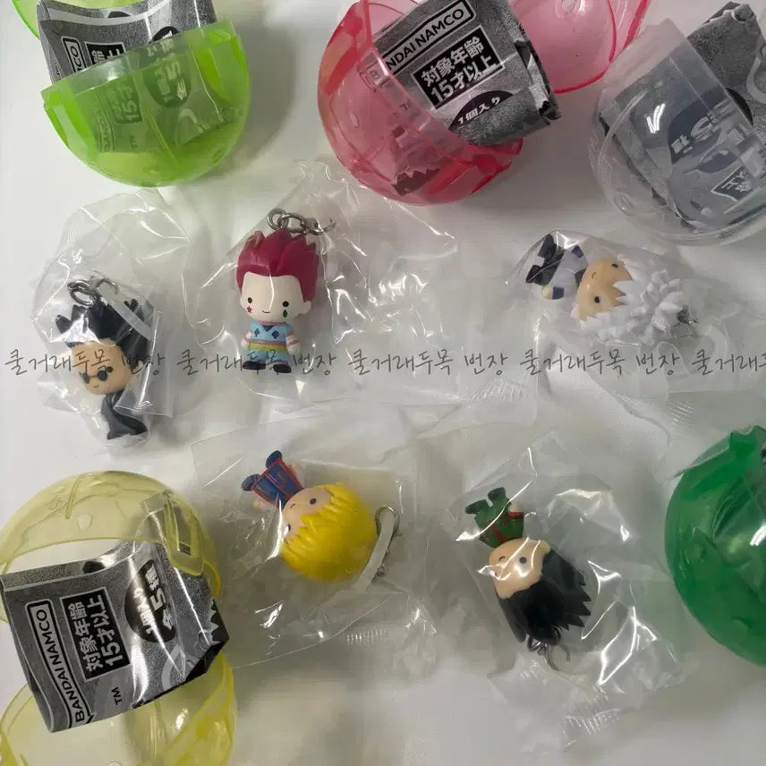 [BUNJANG] Hunter x Hunter "Mejiriushi" 1st Edition Full Set Gacha Keychain - Killua / [일괄/미개봉]헌터헌터 메지루시 1탄 풀세트 가챠 풀셋 헌헌 키링 키르아
