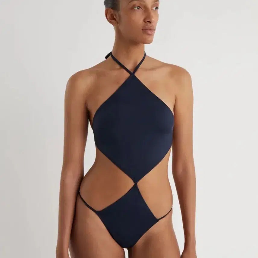 [BUNJANG] Parle Swimsuit Navy / (새상품)[S,M] 팔로마울 Parle 수영복/네이비