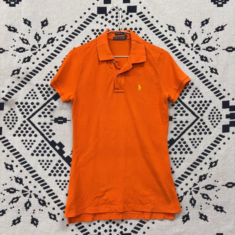 [BUNJANG] Polo Ralph Lauren Skinny Short Sleeve Polo Shirt / 폴로 랄프로렌 스키니 반팔카라티 85 P00423