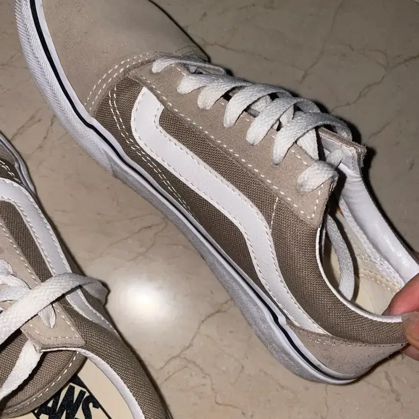 [BUNJANG] Vans Old Skool Beige Shoes / 반스 올드스쿨 베이지 240
