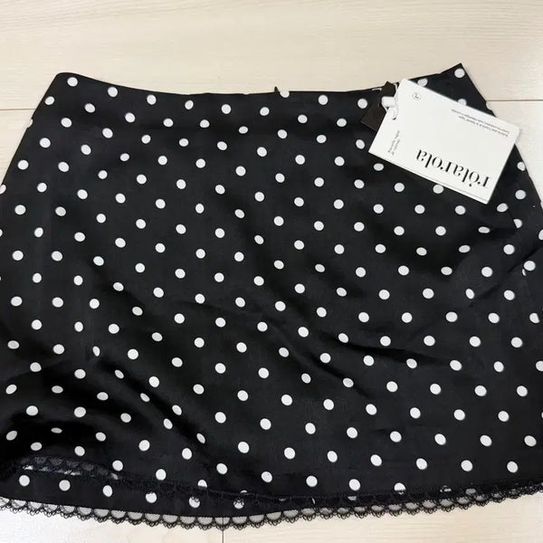 [BUNJANG] Rolleroara Black Dot Mini Skirt / 로라로라 치마