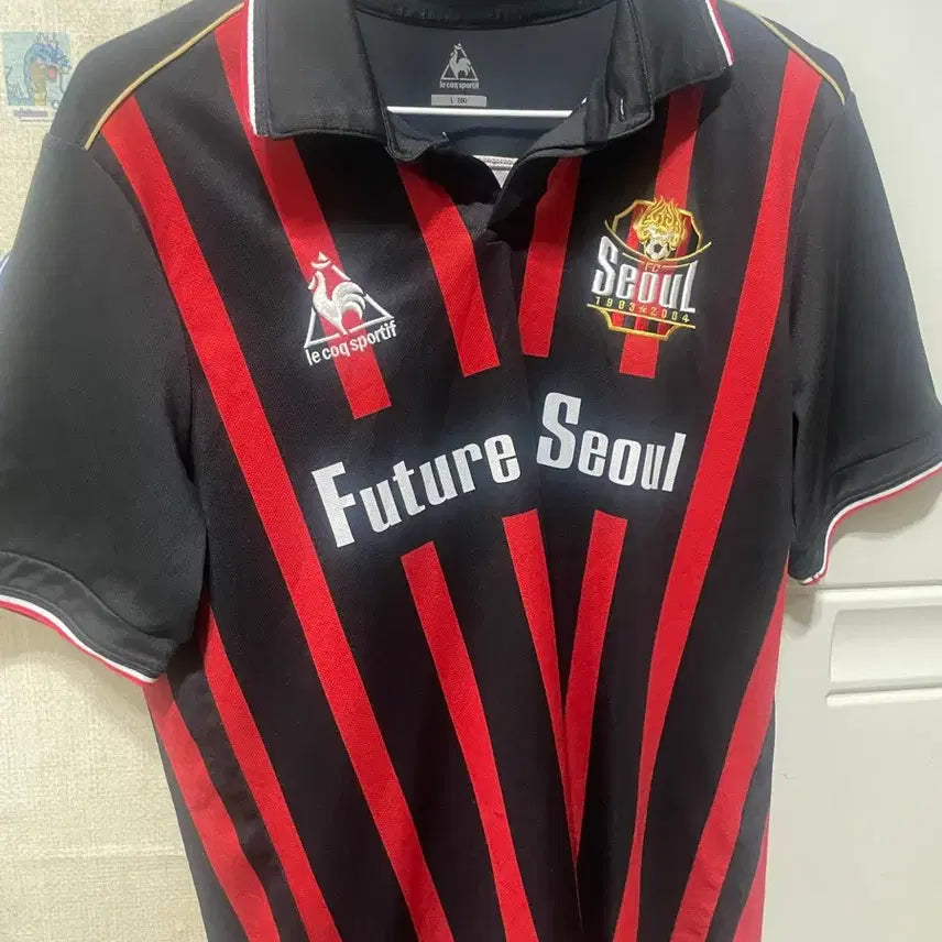 [BUNJANG] FC Seoul Le Coq Sportif Striped Football Jersey / Fc seoul