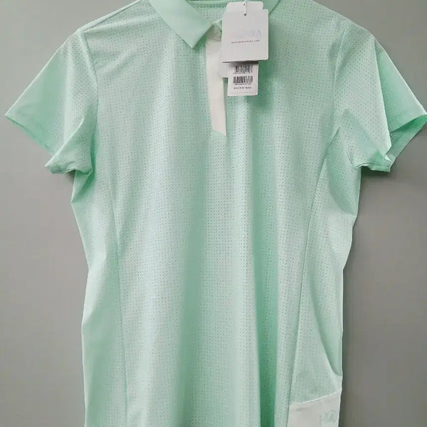 [BUNJANG] Honma Women's Short Sleeve Collar T-Shirt Mint Green L / (새상품)혼마 여성 반팔 카라티 L