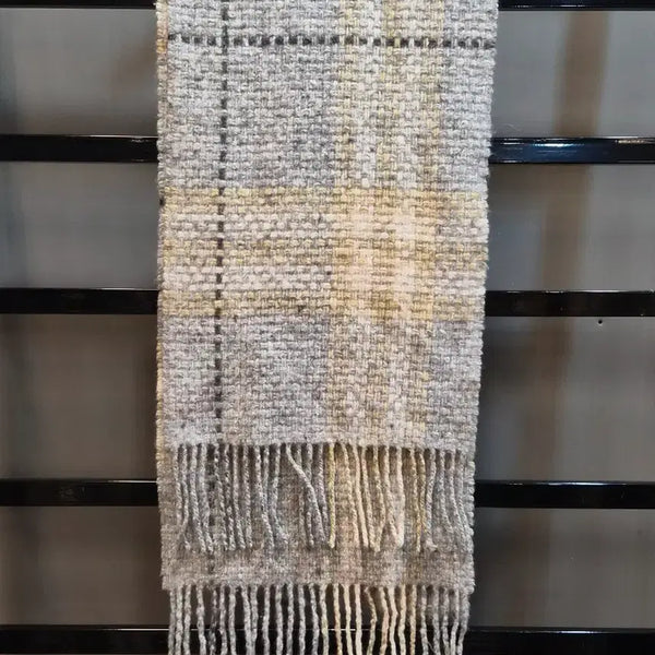 [BUNJANG] Burberry Grey Wool Cashmere Check Muffler Scarf / [FREE] 버버리 BURBERRY 그레이 울 캐시미어 머플러 8.9