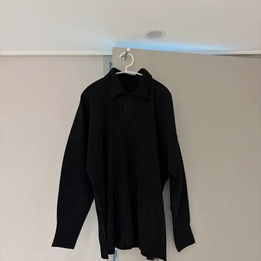 [BUNJANG] Homme Plissé ISSEY MIYAKE Monthly Polo Long Sleeve T-Shirt Size 3 / [3]옴므플리세 카라 긴팔티 먼슬리 폴로 롱슬리브
