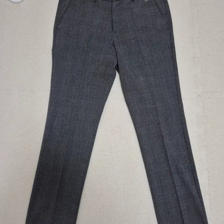 [BUNJANG] Lindberg Men's Golf Check Pattern Pants (Grey) / 린드버그남성골프체크패턴팬츠