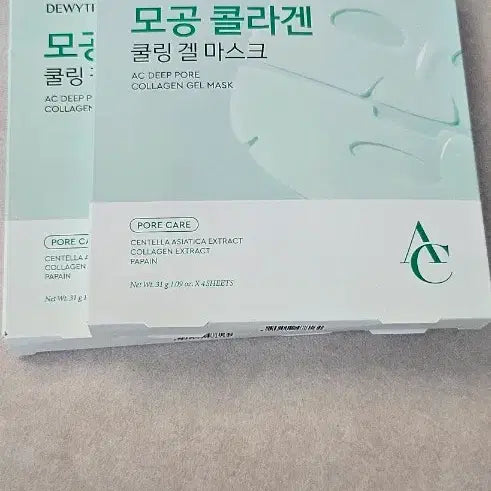 [BUNJANG] Dewytree AC Deep Pore Collagen Mask Pack (4 Sheets/Box) / (새상품 4매1박스)듀이트리 에이씨 딥 모공 콜라겐 마스크팩