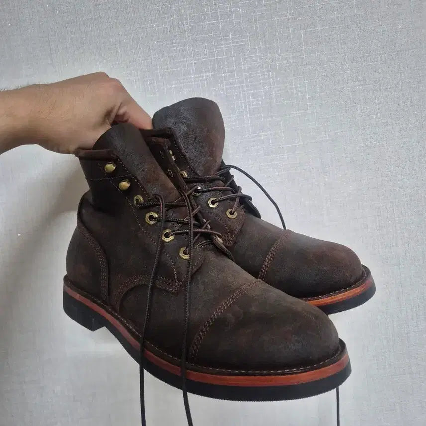 [BUNJANG] Red Tornado Cap Toe Boots / 레드토네이도 캡토부츠