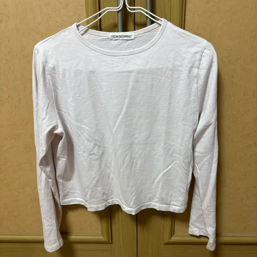 [BUNJANG] From Beginning Long Sleeve Cropped T-Shirt / 프롬 비기닝 긴팔 티셔츠