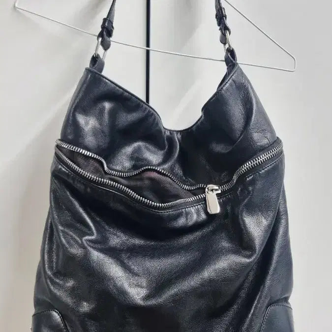 [BUNJANG] And Other Stories Leather Shoulder Bag Large Black / 앤아더스토리즈 소가죽 숄더백 빅백 블랙