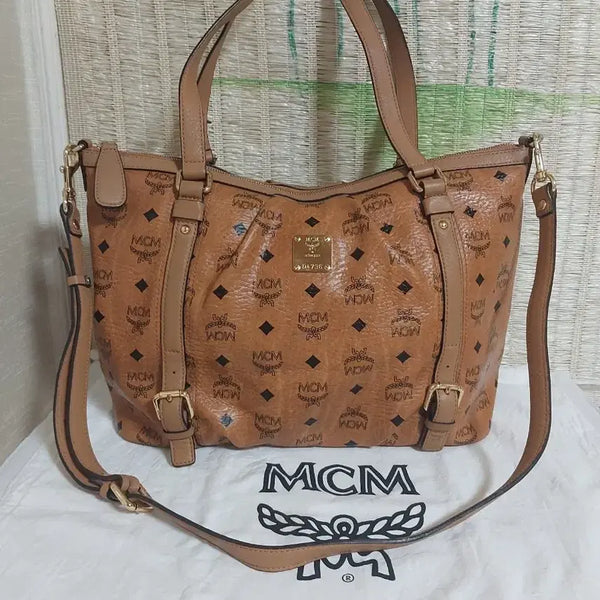 [BUNJANG] MCM Brown Leather Tote Shoulder Bag / 정품)MCM 토트백 숄더백 브라운 가방