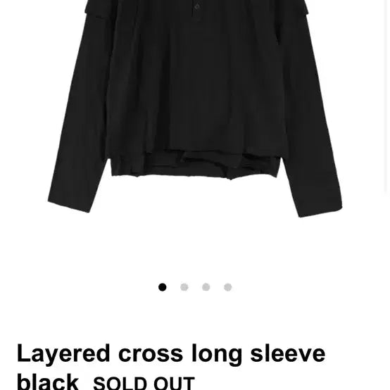 [BUNJANG] ifeellucky Henry Neck Layered Long Sleeve M / ifeellucky 헨리넥 레이어드 롱슬리브