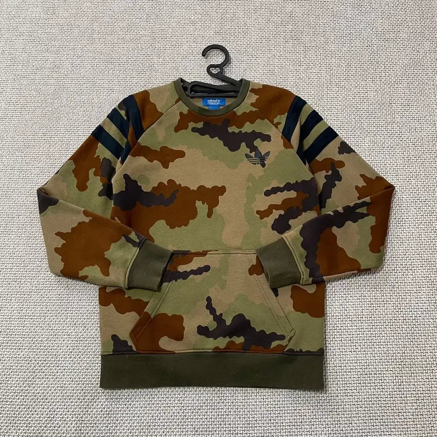 [BUNJANG] Adidas Camo Fleece Round Sweatshirt / S 아디다스 카모 기모 라운드 맨투맨 B.7080
